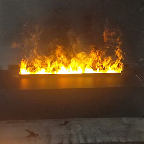Lugar de Fuego Atomización incrustada 3D Chimenea eléctrica Simulación Flame Flame Steam Humidificación Hogar Sala de Estar Decorativos Electricos Chimeneas Calentador de Espacio Interior (Size : B)