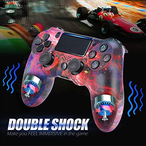 LVHI Mando Inalámbrico para PS4 Controlador Inalámbrico Gamepad Wireless Bluetooth Controlador Joystick con Vibración Doble Mando para Playstation 4/PS4 Pro/PS4 Slim (Color : Red Sky)