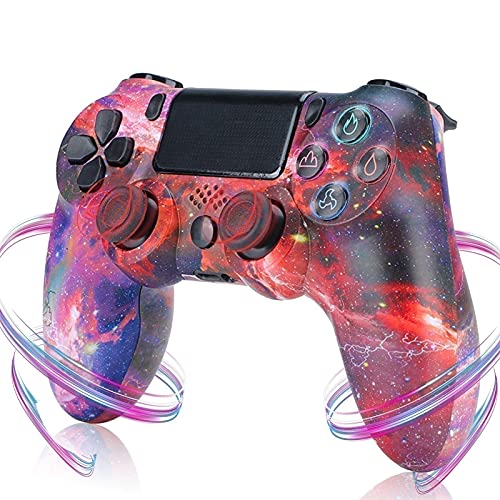 LVHI Mando Inalámbrico para PS4 Controlador Inalámbrico Gamepad Wireless Bluetooth Controlador Joystick con Vibración Doble Mando para Playstation 4/PS4 Pro/PS4 Slim (Color : Red Sky)