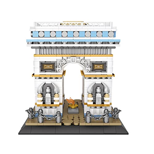 LXQLLJJD Juego De Bloques De Construcción En Miniatura ARC De Triomphe, 1188 Mini Bloques, Juguetes Educativos, Modelos Emblemáticos De Fama Mundial Adecuados para Niños Y Adultos