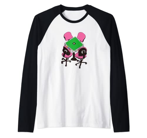 Mahjong Camiseta Manga Raglan