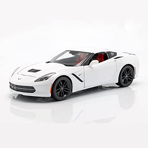 Maisto 2014 Chevrolet Corvette Stingray Z51 Blanco 1/18 31677 [Mercancías de importación paralelas]
