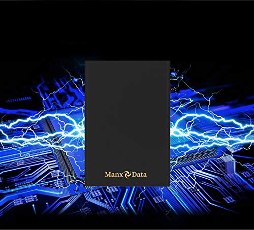 ManxData Disco duro externo portátil USB 3.0 de 500 GB, para uso con Windows PC, Mac, Smart TV, Xbox One y PS4