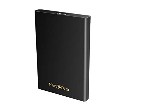 ManxData Disco duro externo portátil USB 3.0 de 500 GB, para uso con Windows PC, Mac, Smart TV, Xbox One y PS4