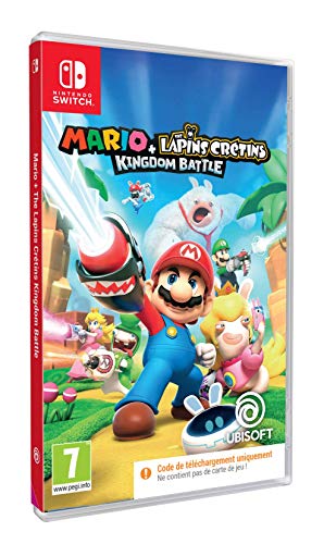 Mario + The Lapins Crétins Kingdom Battle Code In Box - Nintendo Switch [Importación francesa]