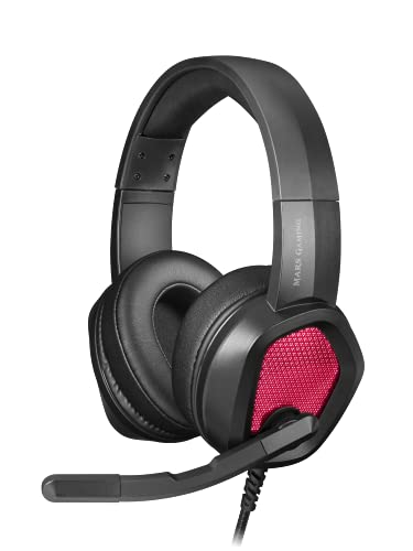 Mars Gaming MH320 Negro, Auriculares Neodimio RGB Flow, Micrófono y Caja de Control