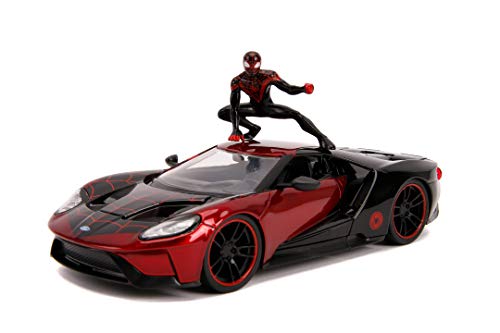 Marvel 253225008 Spiderman Miles Morales 2017 Ford GT Die-Cast Toy Sports Car