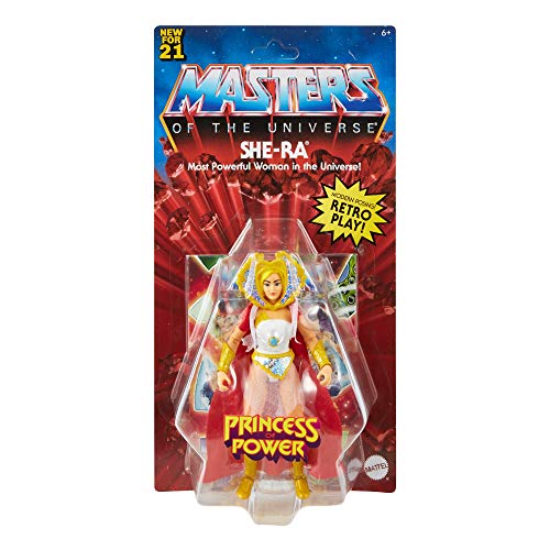 Masters of the Universe (Masters del Universo Orígenes) Figura She-Ra, muñeco articulado de juguete (Mattel GVW62)
