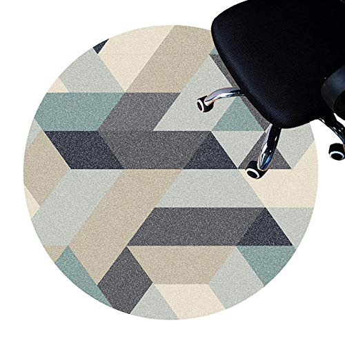 Mats De Oficina Para Sillas Rodantes, Tapete De Silla, Esteras Protectoras Para Suelo Para Silla De Ruedas, Estera De Silla De Computadora Para Juegos, Alfombra De Alfombra Redonda(Size:100cm/39.4in)