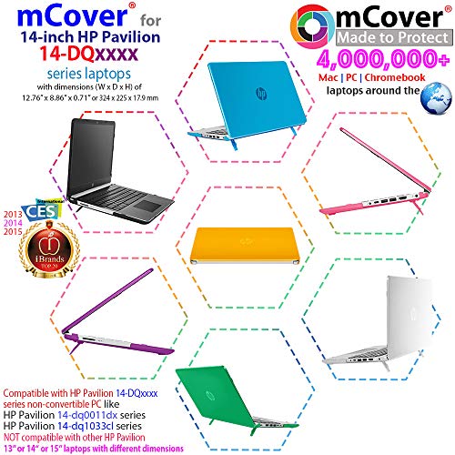 mCover Carcasa rígida para 14" HP Pavilion 14S-DQxxxx /14S-FQxxxx /14-DQ Series (no compatible con otros portátiles) (transparente)