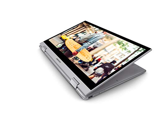 MEDION E4271 - MD 61263 - Portátil convertible 14" Full HD (Intel Celeron N4000, 4GB RAM, 64GB SSD, Intel Graphics, Windows 10), Color Gris - Teclado QWERTY español