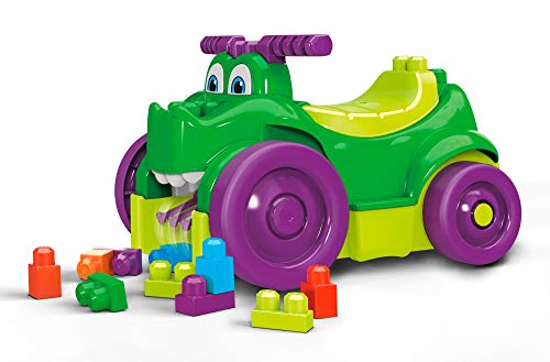 Mega Bloks Cocodrilo monta y zampa, juguete bloques de construcción para niños +1 año (Mattel GFG22) , color/modelo surtido