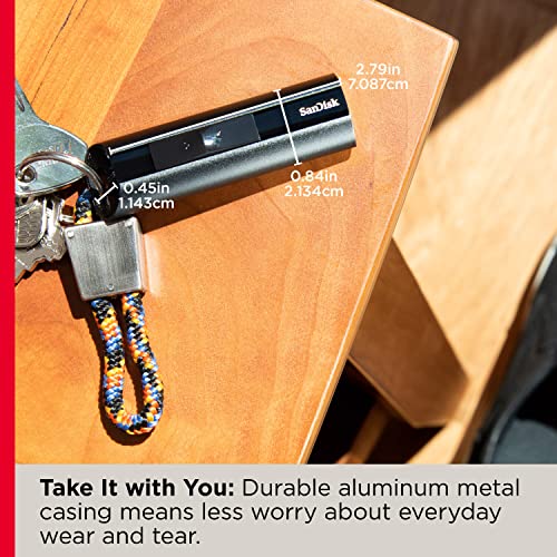 Memoria Flash SanDisk Extreme PRO 128 GB - USB 3.1, velocidad de lectura hasta 420 MB/s, de escritura hasta 380 MB/s