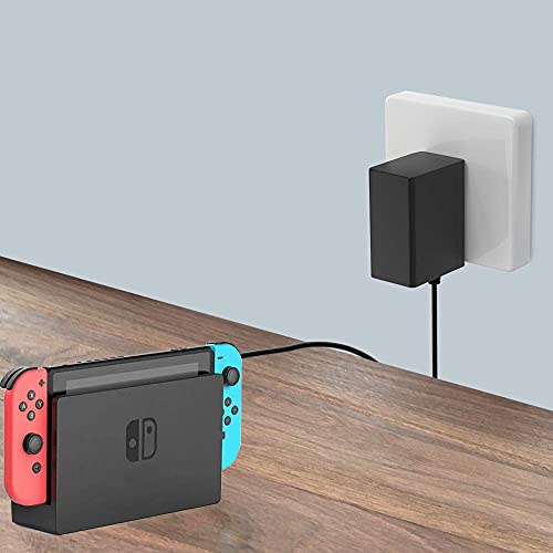 MEROM Cargador 15V 2.6A PD Carga Rapida para Fuente de Alimentación Nintendo Switch and Switch Lite Adaptador Alimentación Reemplazar Cable Tipo C Pin Americano (5 ft)
