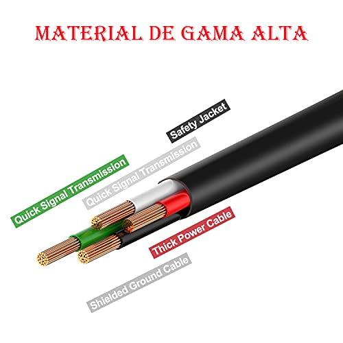 MEROM Cargador 15V 2.6A PD Carga Rapida para Fuente de Alimentación Nintendo Switch and Switch Lite Adaptador Alimentación Reemplazar Cable Tipo C Pin Americano (5 ft)