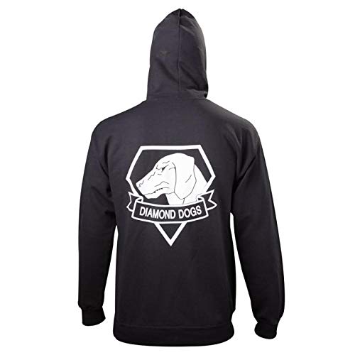Metal Gear Solid Black Diamond Dogs Zipper Hoodie - Small (Electronic Games) [Importación Inglesa]