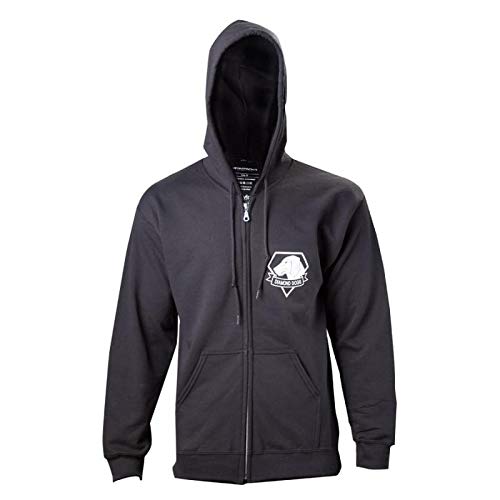 Metal Gear Solid Black Diamond Dogs Zipper Hoodie - Small (Electronic Games) [Importación Inglesa]