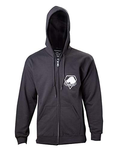 Metal Gear Solid Black Diamond Dogs Zipper Hoodie - Small (Electronic Games) [Importación Inglesa]