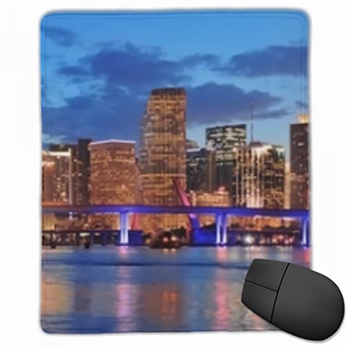Miami City Skyline Panorama Mouse Pad Mat Computer PC Laptop Mousepads Gaming Office Home Desk Accesorio Gadget
