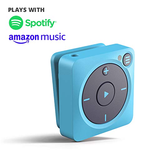 Mighty Vibe Reproductor de Música de Spotify Connect y Amazon Music - Azul - Reproductor Multime-Dia Digital - con Clip - para Auriculares Inalámbricos y Cableados - Deja en Casa tu Móvil