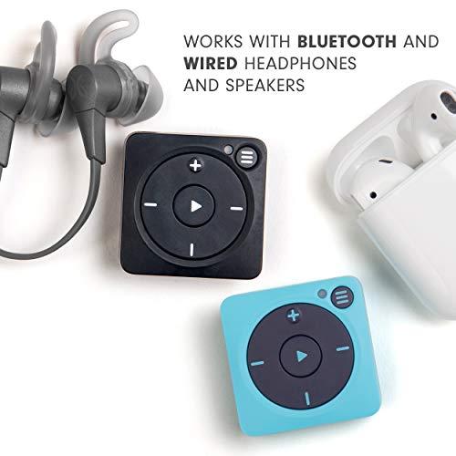 Mighty Vibe Reproductor de Música de Spotify Connect y Amazon Music - Azul - Reproductor Multime-Dia Digital - con Clip - para Auriculares Inalámbricos y Cableados - Deja en Casa tu Móvil