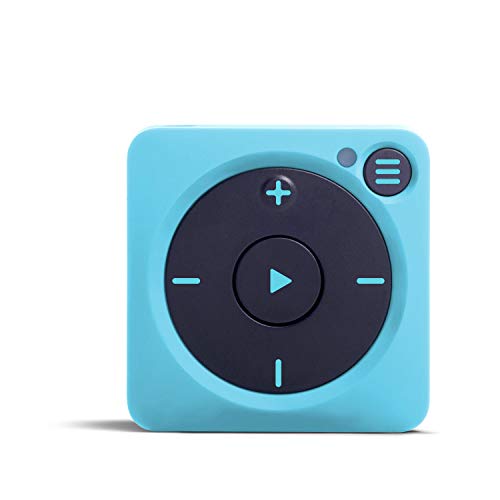 Mighty Vibe Reproductor de Música de Spotify Connect y Amazon Music - Azul - Reproductor Multime-Dia Digital - con Clip - para Auriculares Inalámbricos y Cableados - Deja en Casa tu Móvil