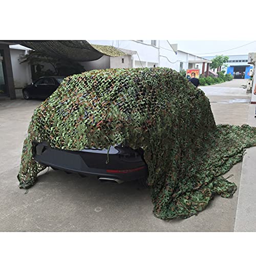 Militar Red De Camuflaje del Bosque,El Automóvil Toldos Observar ​Aves Ocultar CS Caza Militar Decorar Caza Jardín,para jardín, ocio, camping, fiestas, bares(Size:1.5x9M=5X29FT,Color:ejercito verde)