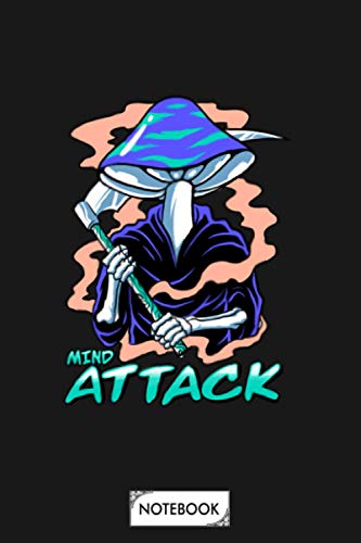 Mind Attack Notebook: Planner, Journal, Lined College Ruled Paper, Matte Finish Cover, Diary, 6x9 120 Pages