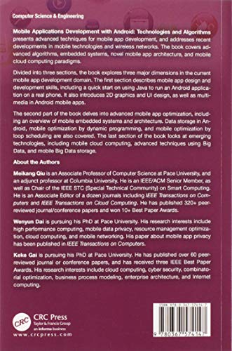 Mobile Applications Development with Android: Technologies and Algorithms