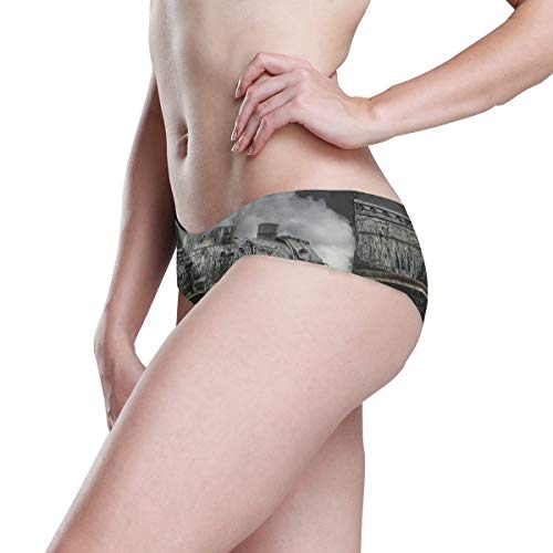 MONTOJ Vintage Dark Steam Loco - Bragas invisibles para mujer