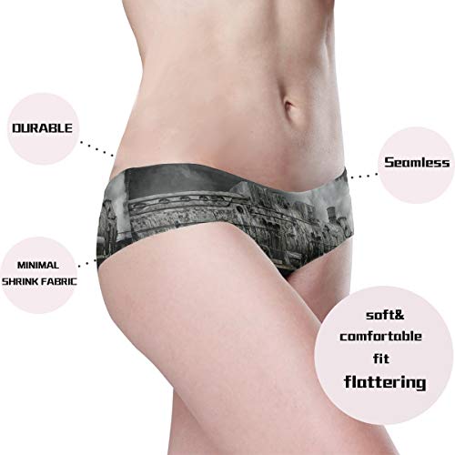 MONTOJ Vintage Dark Steam Loco - Bragas invisibles para mujer