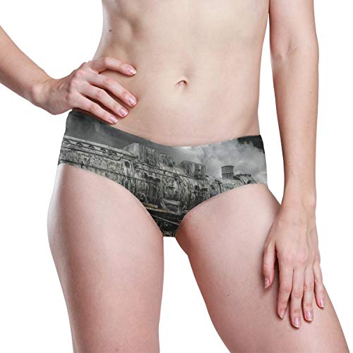MONTOJ Vintage Dark Steam Loco - Bragas invisibles para mujer