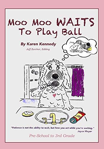 Moo Moo Waits To Play Ball (Moo Moo's Values Books) (English Edition)