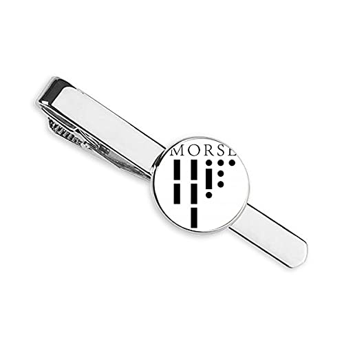 Morse Code Point-Line Representación Corbata Clip Bar Regalo Hombre de Negocios