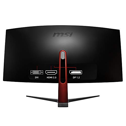 MSI Optix MAG341CQ - Monitor Gaming Curvo de 34" UWQHD LED Display 100Hz(3440 x 1440 Pixeles, ratio 21:9, 8ms de respuesta, brillo 250nits) negro