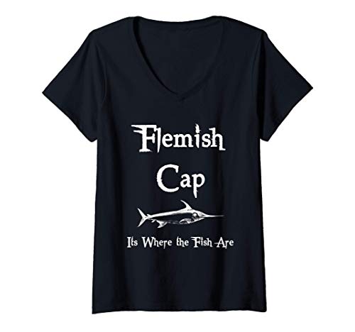 Mujer Flemish Cap Swordfish Camiseta Cuello V