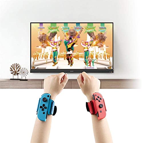 Muñequeras para Nintendo Switch Controller Game Just Dance 2020, 2 Pack De Correa Elástica Ajustable para El Controlador, La Banda De La Pierna Es Adecuada para Switch Ring Fit Adventure