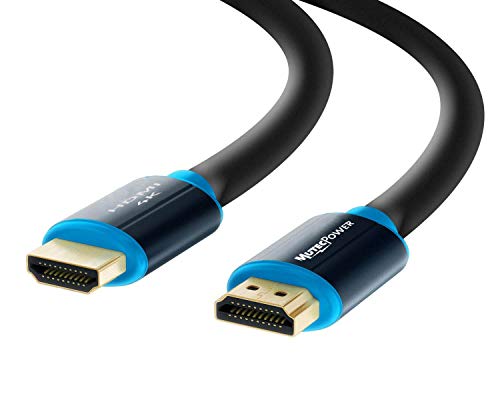 MutecPower 2 Piezas 5m Cable HDMI 2.0 - Cable de Alta Velocidad con Ethernet Soportes Ultra HD 3D 4Kx2K/60HZ y 2160p/Full HD 1080p - 28 AWG - ARC/CEC - Cable Triple blindado - 5 Metros Negro