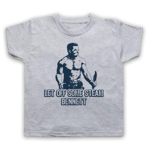 My Icon Art & Clothing Matrix Let Off Some Steam Arnie Action Command - Camiseta para niños Gris gris claro 5-6 Años