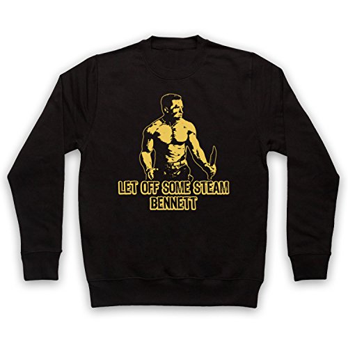 My Icon Art & Clothing Matrix Let Off Some Steam Arnie Action Command Film - Sudadera para Adultos Negro XL/Pecho 122/127 cm