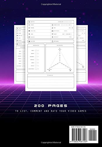 My video games collection: 200 pages notebook to fill in to list, comment and rate your video games