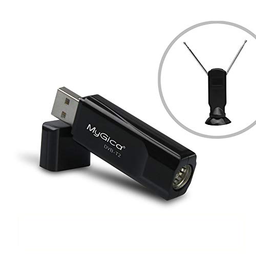 MyGica® Sintonizador TDT HD Televisión Receptor USB de DVB-T2 para PC- USB HD TV tuner Grabador de Programas PVR - Compatible con Windows 10