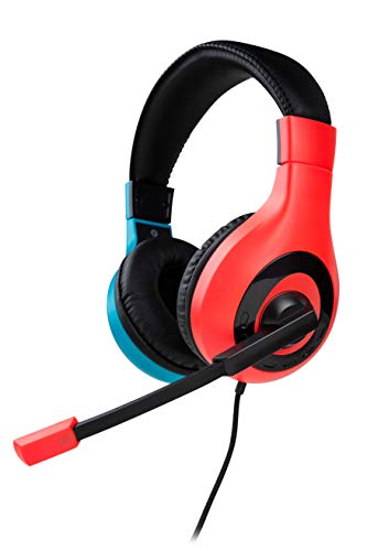 Nacon - Auriculares Gaming Estereo con cable para Nintendo Switch y Switch Lite- Bicolor Azul y Rojo (Nintendo Switch)