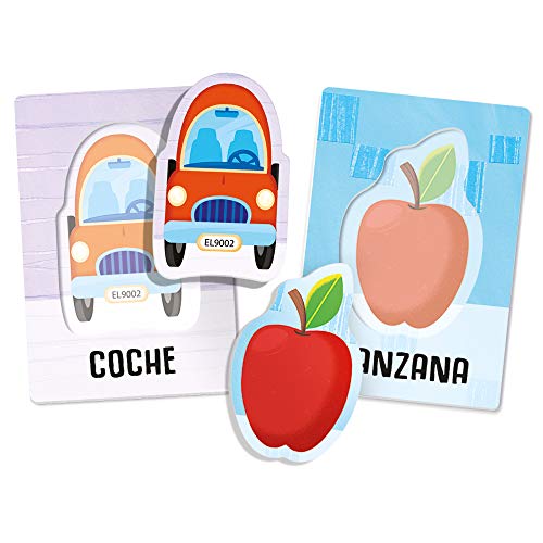 Naipes Heraclio Fournier- Montessori Baby flashcards. Escuchar y pronunciartus primeras Palabras Juego Infantil Educativo, Color verde, única (1043736) , color/modelo surtido