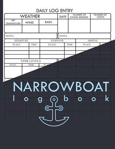 Narrowboat Log Book: Journal log book to Record Boat and Trip Information | Boat and Ship's,Nautical Logbook | Boat Maintenance Log Book, Fuel Log, Trip Log and Passenger Log Book Pages