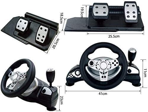 NBLD Pc Steering Wheel Game Juego Volante con Responsive P Simulation Racing Wheel Retroalimentación de Motor Dual Driving Force Racing Wheel Aprende a Conducir un Coche