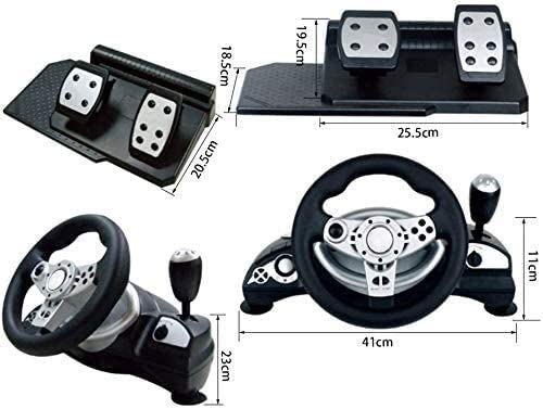NBLD Pc Steering Wheel Game Juego Volante con Responsive P Simulation Racing Wheel Retroalimentación de Motor Dual Driving Force Racing Wheel Aprende a Conducir un Coche