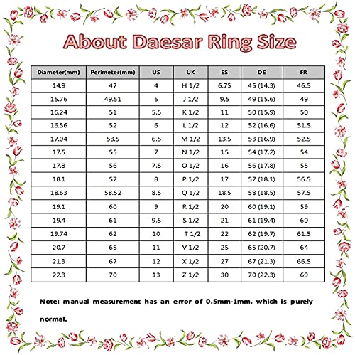 NBVC PC 1 Anillo de Pareja Anillos de Acero Inoxidable 6mm Anillo Redondo Grabado te Amo Zirconia cúbico Anillos de Boda Blanca su y la de Ella Plata (Color : Men, Size : 13)