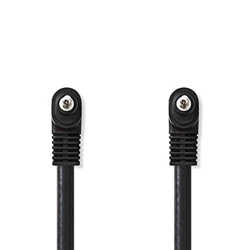 NEDIS Cable AV de 3,5 mm Cable AV de 3,5 mm | 3.5 mm Macho | 3.5 mm Macho | Niquelado | 2.00 m | Redondo | PVC | Negro 2.00 m 2.00 m