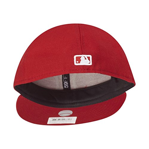 New Era MLB Basic NY Yankees 59 Fifty Fitted Gorra, Hombre, Multicolor (Scarlet/White), 6 7/8 Inch
